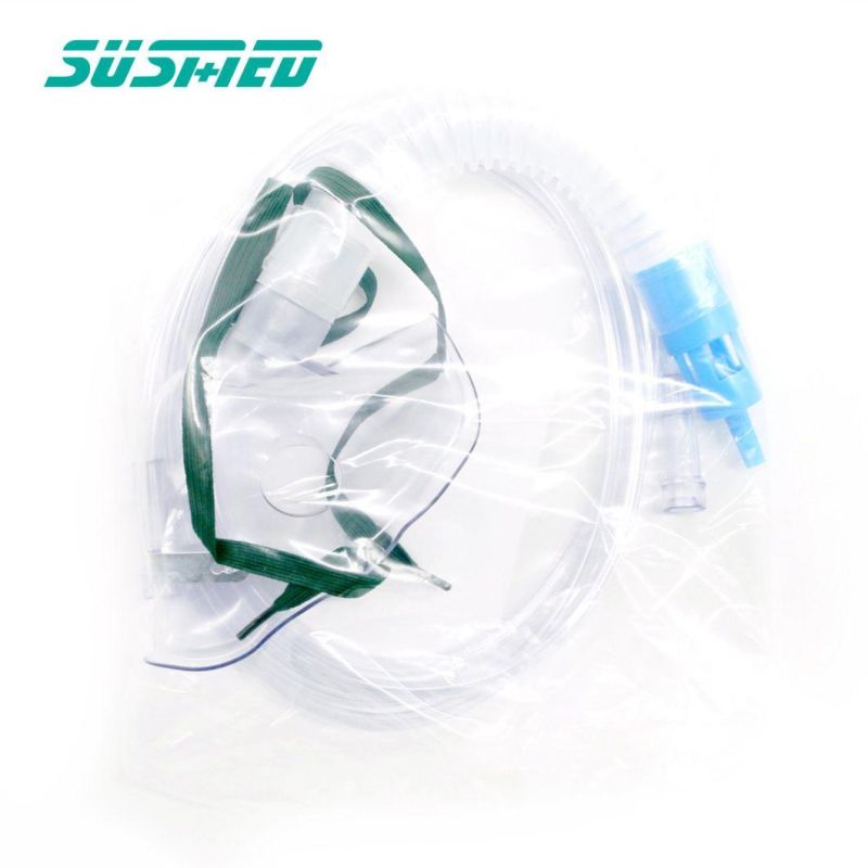 Medical Disposable PVC Oxygen Mask with 7 Diluters