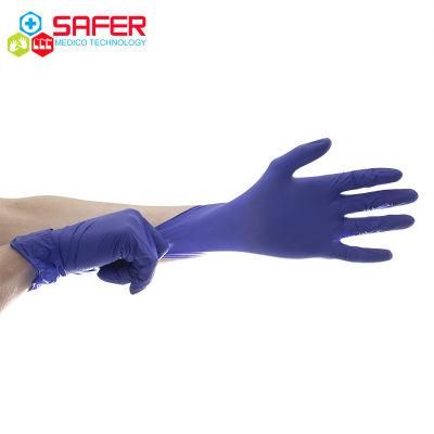 Sterile Nitrile Gloves Cobalt Blue Powder Free