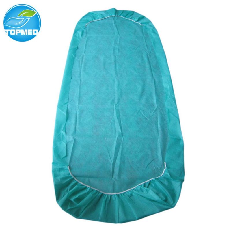 Nonwoven Disposable Hospital Fitted Bedsheet with Elastic Around