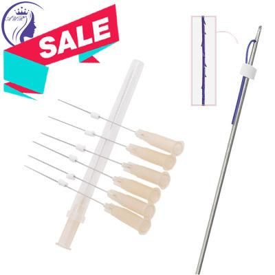 Absorbable Polydioxanone Suture Thread with Needle Face Lifting Korea Barbed Aptos Pdo