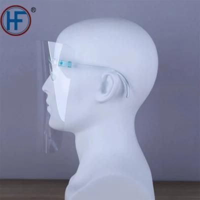 Mdr CE Approved Anti-Fog Wide Clear Plastic Face Shield with Medical Grade Pet Plastic Sheet