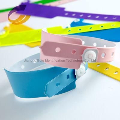 Wide Shape Vinyl ID Wristband PVC Bracelets Love Gift Business Customize Logo