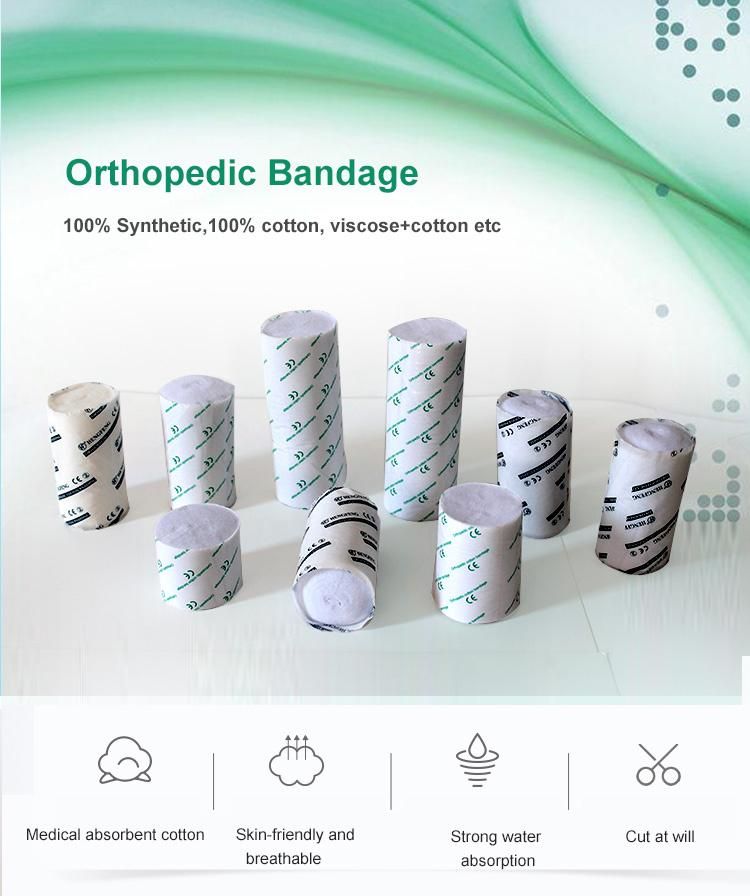 Disposable Medical Polyester Cast Padding Orthopaedic Bandage Factory 10cm X 2.7m