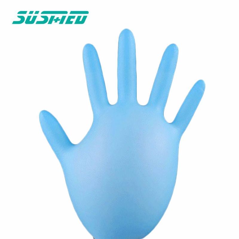 Non-Sterile Powder Free Disposable Nitrile Gloves Examination / Food Grade Gloves