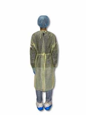 Disposable Laboratory Coat Gown Medical Surgical Isolation Suit Protective Clothing