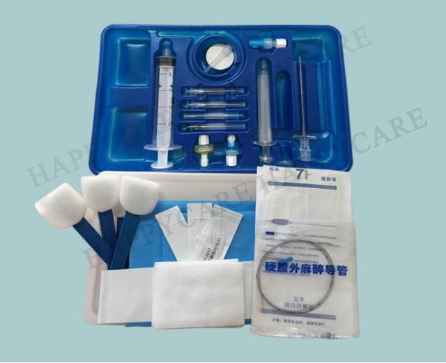 Hc-K059 Disposable Anesthesia Puncture Kit with Lumbar Puncture Needle/Medical Products Disposable Epidural Set