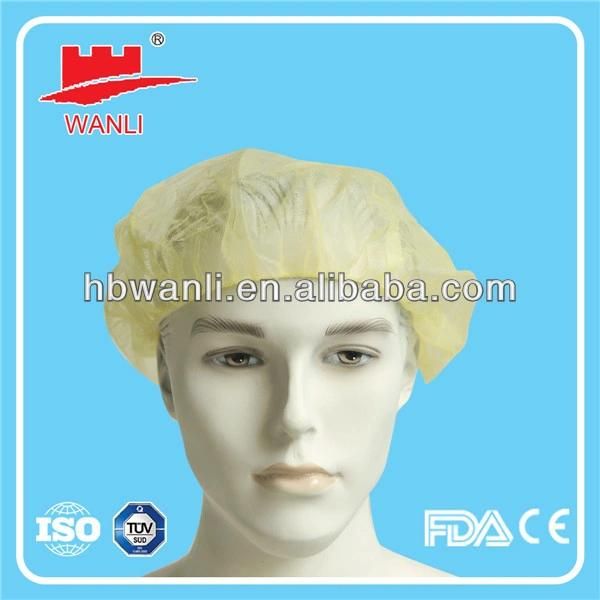 Disposable Non Woven PP Bouffant Cap Hair Net Mob Cap for Industry