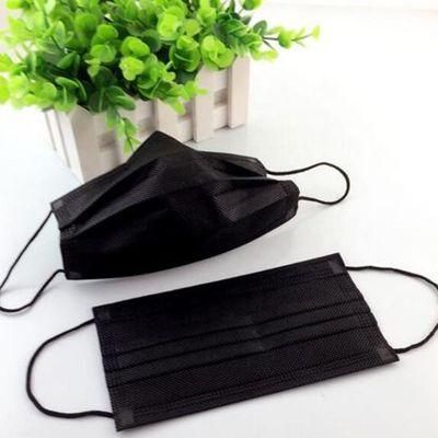Manufacture Disposable 3ply Medical Surgical Black Face Mask