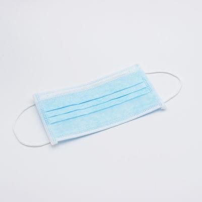Non-Woven Body Protection Earloop Breath 3 Ply Protective Disposable Face Mask