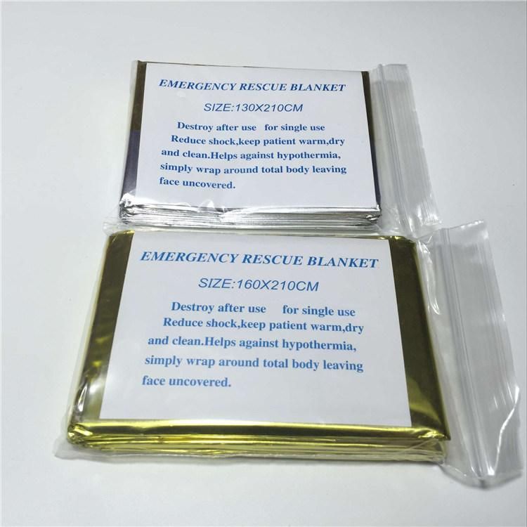 OEM/ODM Protable/Resuable First-Aid Emergency Foil Mylar Thermal Blanket