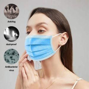 Face Mask Disposable Non-Woven Fabric 3lyrs Protective Face Mask Anti-Virus