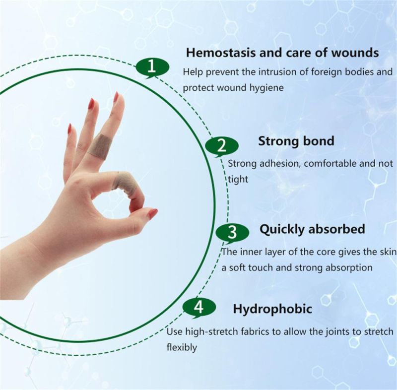 Bandage Waterproof Adhesive Flexible Fabric Adhesive Bandage for Wound Care