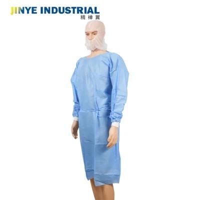 Disposable PP+PE Isolation Gown Level 2 Protective Apparel Light Weight Isolation Gown