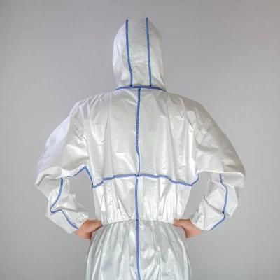 PPE Kits Overalls Disposable Protective PP+PE Coverall with Shoe Cover