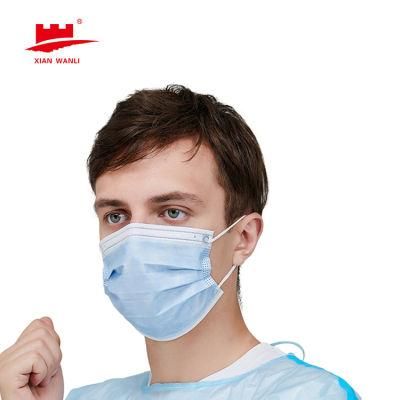 4-Plyer Surgical Mask ASTM Level 3 Mask Disposable Medical Surgical Face Mask Factory