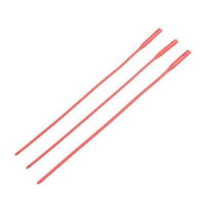 Red Urethral Catheter Red Latex Nelaton Catheter