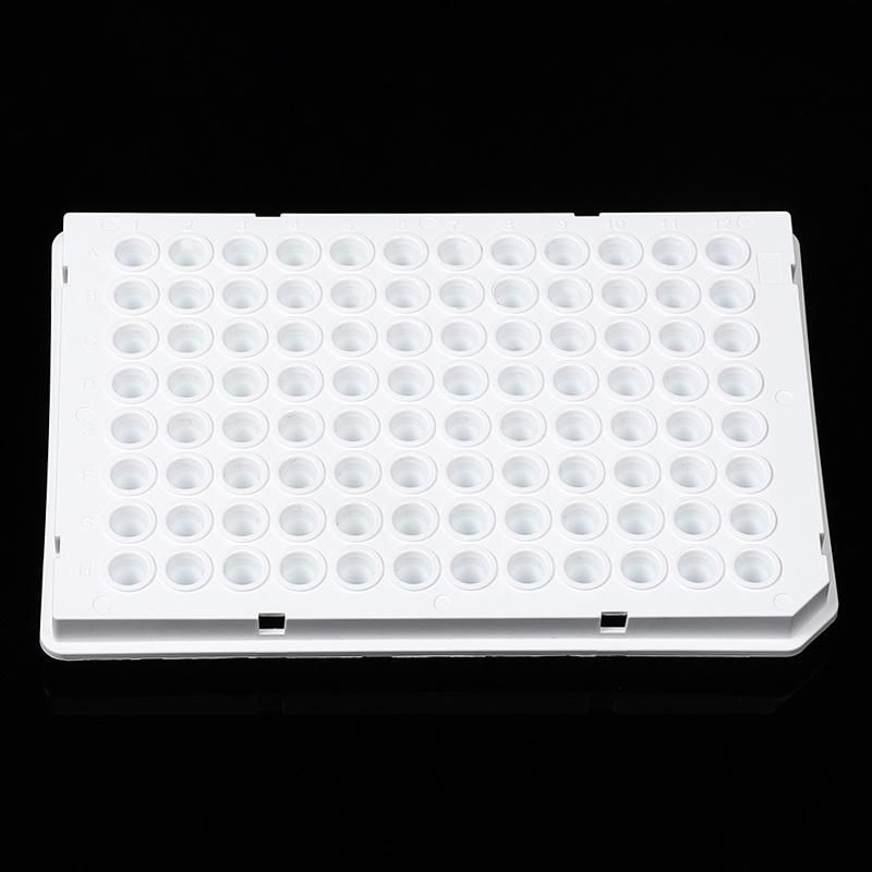 Laboratory Consumables Wholesale Half Skirt White 0.1ml PCR Plate 96 Well