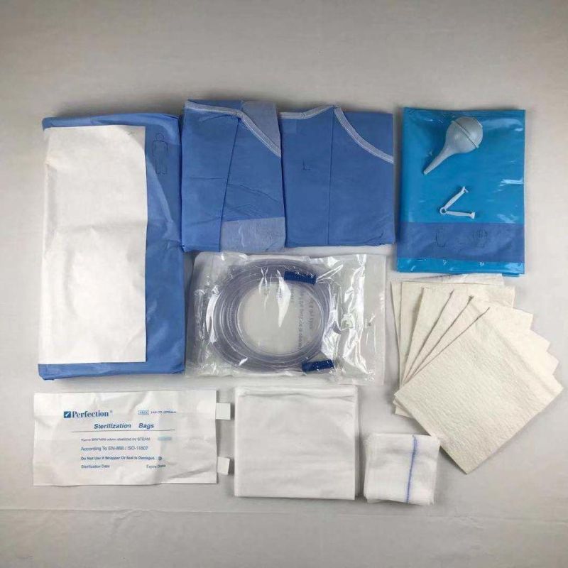 OEM Medical Supply Disposable Sterile Pediatric Laparotomy Surgical Drape Pack