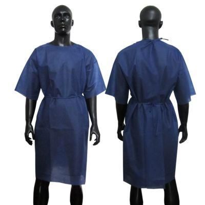 EU Standard Hospital Uniform SBPP Patient Robe Without Sleeves