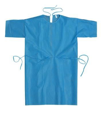 Disposable Patient Gown Sleeveless Hospital Patient Uniform Clinic Physical Examination Gown