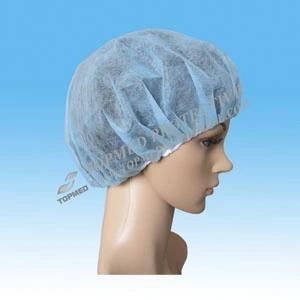 Nonwoven Disposable Bouffant /Mob Nurse Caps for Surgical Head Cover