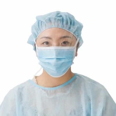 2022 Hot Selling Non Woven Surgical Facial Mask Shield Tie on Adult Face Mask with Wholesale Price for Hospital Use