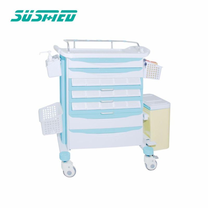 Transfer Functional Medical Nursing Emergency Drug Treatment Portable Trolley