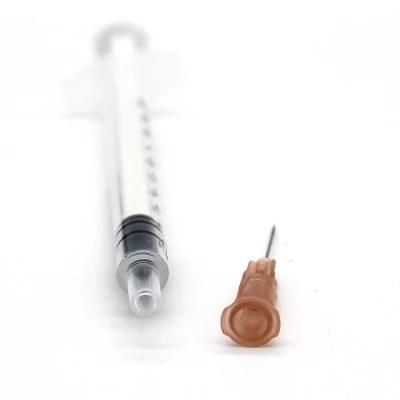 1ml Disposable Syringe Luer Slip with Needle Manufacture with FDA 510K CE&ISO Improved for Vaccine in Stock and Fast Delivery 0.8ml