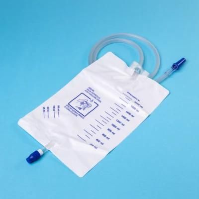 2000ml Disposable Travel Urine Bag with Cross Value Anti- Reflux