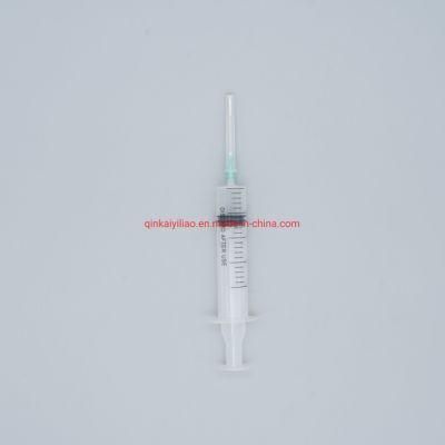 Hypodermic Instrument Plastic Equipment Medical Disposable Syringe with Needle Luer Lock Ce ISO