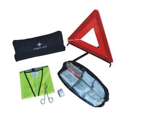 Outdoor Emergency First Aid Bag with Safety Vest Medical Items