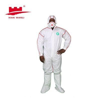 Type 5-6 Non-Woven Disposable Protective Coverall with Bound Seams