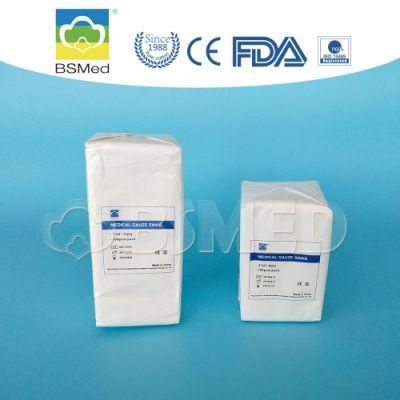 High Quality Unfolded Edge Cotton Gauze Swab for Wound Dressings
