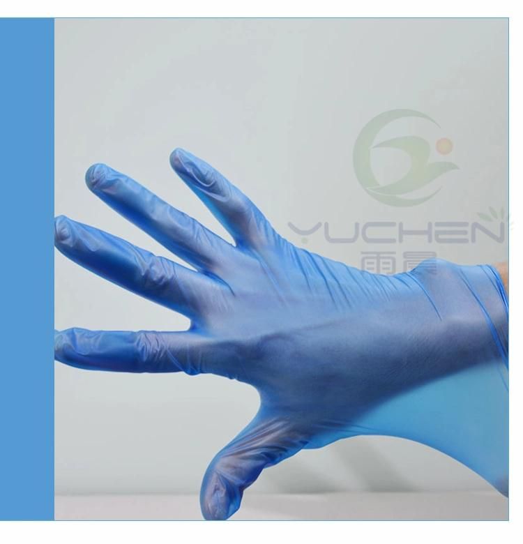 Hot Products Disposable Hand Vinyl Gloves Blue Powder Free Disposable Medical Examination Gloves