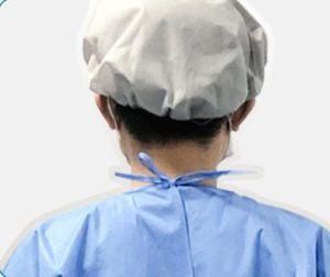 Disposable Non-Woven Work Clothes Thickened Thread Cuffs Ultrasonic SMS Operating Clothes