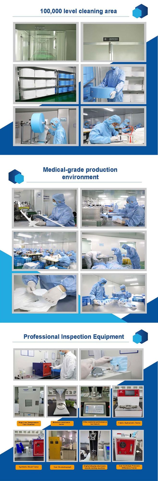 Made in China Non-Woven Surgical Mask / Medical Mask for Surgery