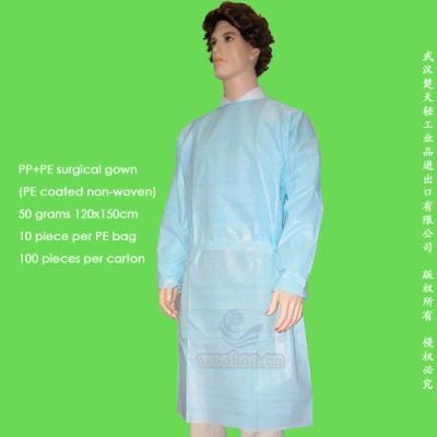 Disposable PP+PE Surgeon Gown