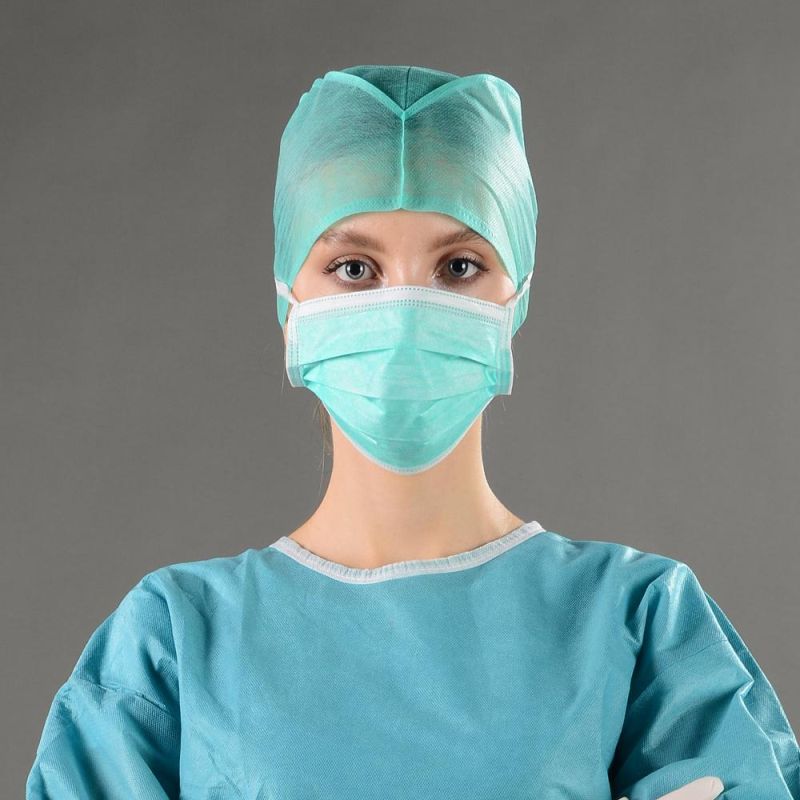 Medical Supplier Green & Blue Surgical Cap Wholesale