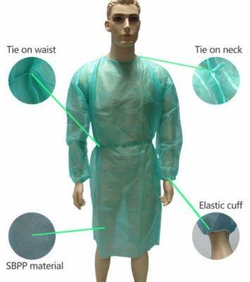 Disposable Safety Coverall Protective Waterproof Isolation Gown
