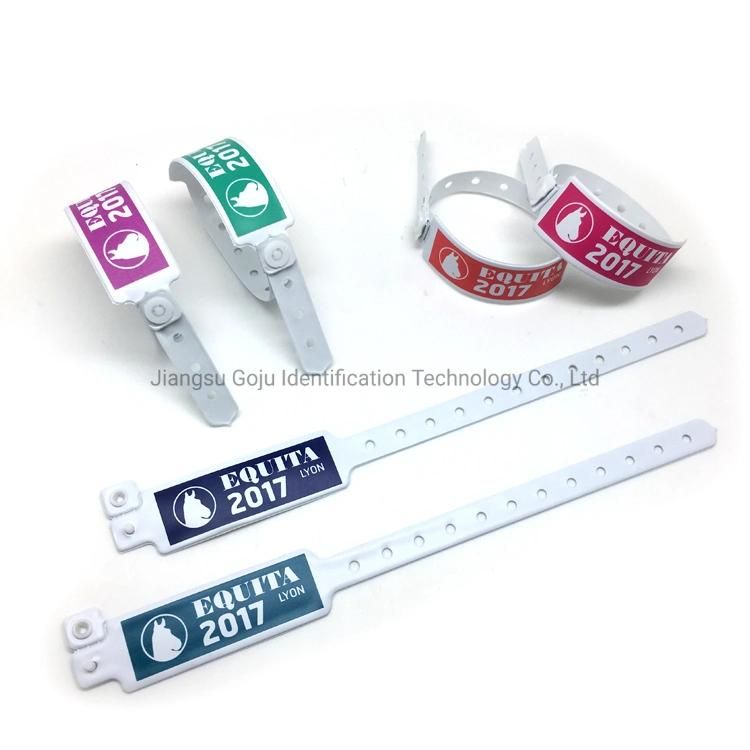 Soft Comfortable Vinyl ID Bracelet Wrist Band PVC Wristbands for Events
