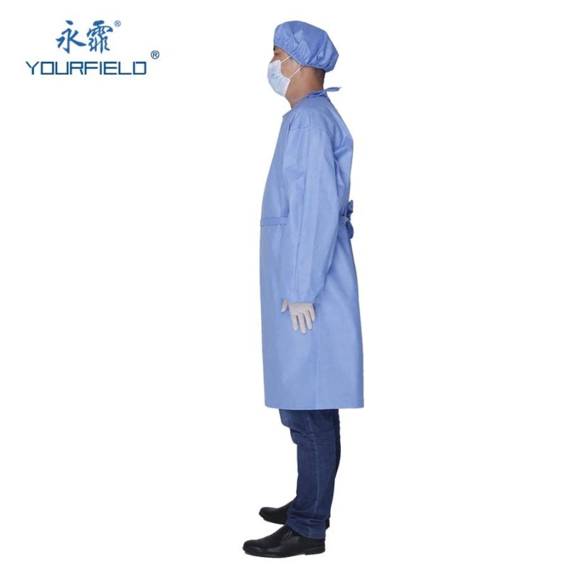 UL/SGS SMS+PE Non-Sterile Disposable Barrier Clothing