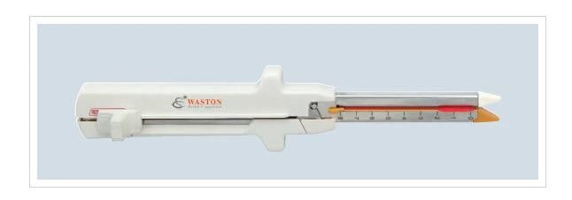 Disposable Anorectal Hemorrhoidal Stapler with Indication Window