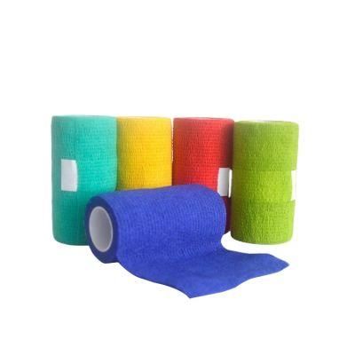 Medical Sport Latex Free Cotton Nonwoven Elastic Self-Adhesive Bandage