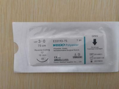 Wego Brand Polyester Surgical Suture 3-0