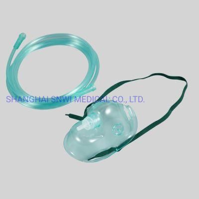 CE&ISO Certificated Disposable Medical Sterile Oxygen Mask for Adult with Tubing