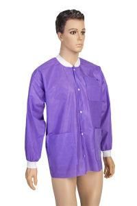 Disposable Pink Nonwoven Medical Lab Coat