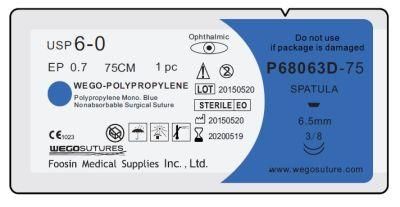 Double Small Needles Polypropylene Sutures