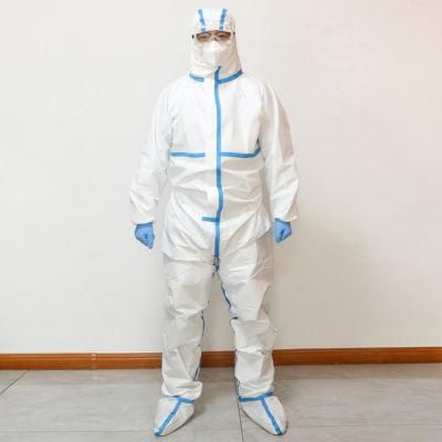 Konzer Factory Non-Woven PPE Safety Industrial Medical Use Disposable Protective Overalls