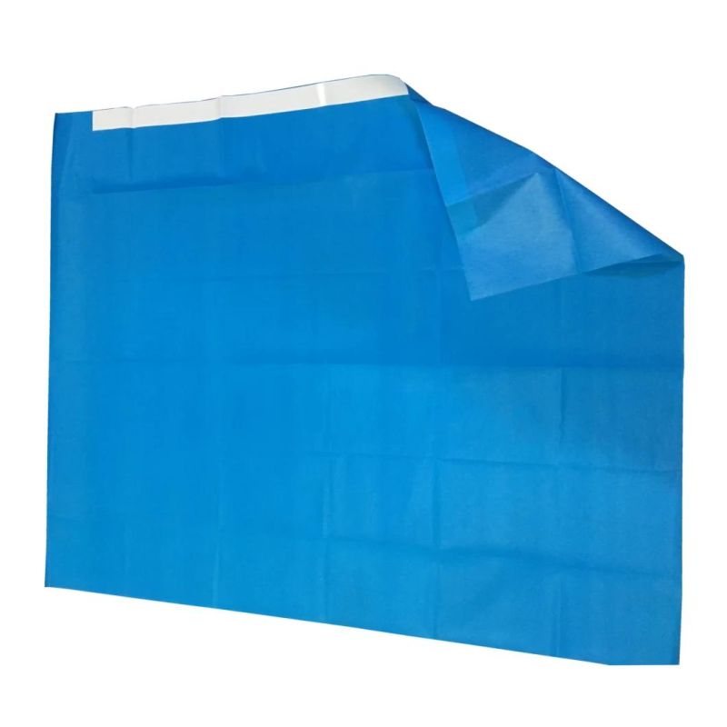 Hospital Disposable SMS/PP/Spunlace Surgery Drape with Side-Adhesive Tape