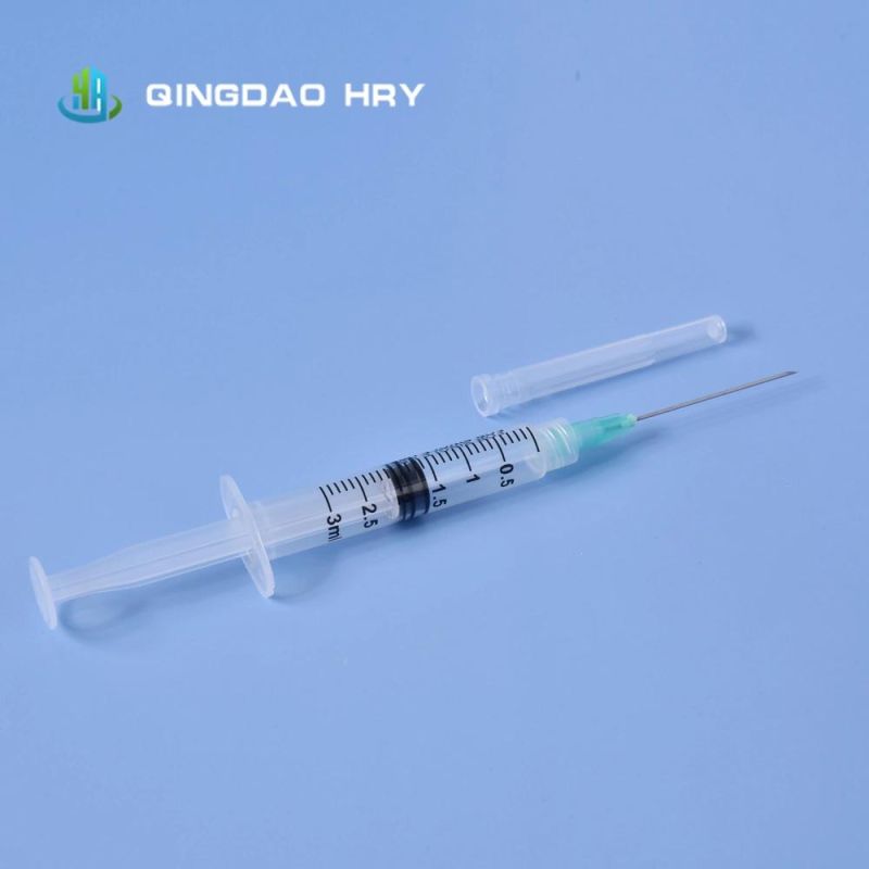 High Quality Medical 3ml Disposable Vaccine Syringe with Needles & Safety Needles From Professional Manufacture